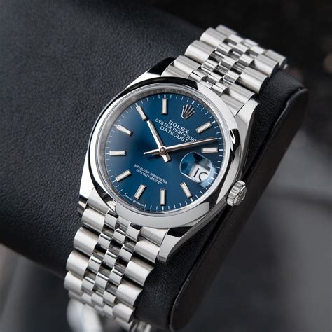 rolex datejust 36 blue dial review|rolex datejust 36 price new.